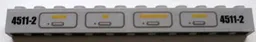 Brick 1 x 12 with '4511-2' and 'WATER', 'OIL', 'PNEUMATICS' and 'POWER' Pattern (Stickers) - Sets 4511 / 10158