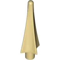 Weapon Spear Tip with Fins / Tan