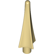 Lego Weapon Spear Tip with Fins / Tan