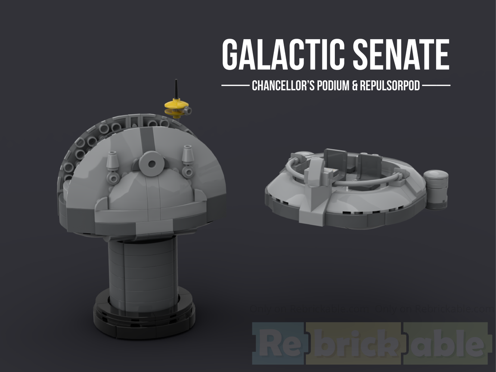 Lego Galactic Senate Chancellor's Podium and Repulsorpod