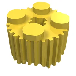 Brick Round 2 x 2 [Grill] / Yellow