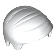 Lego Hair Smooth Combed Sideways / White
