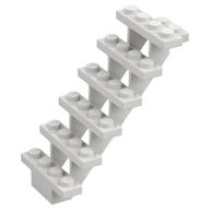 Lego Stairs 7 x 4 x 6 Straight Open / White