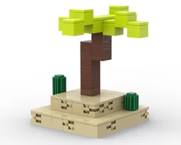 block accurate palm tree.