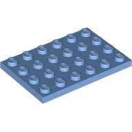 Plate 4 x 6 / Medium Blue