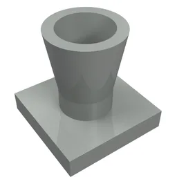 Plant, Palm Tree Base / Light Gray