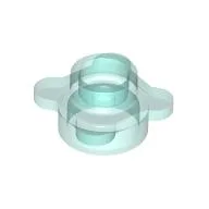 Plant, Flower, Plate Round 1 x 1 with 4 Petals / Trans-Light Blue