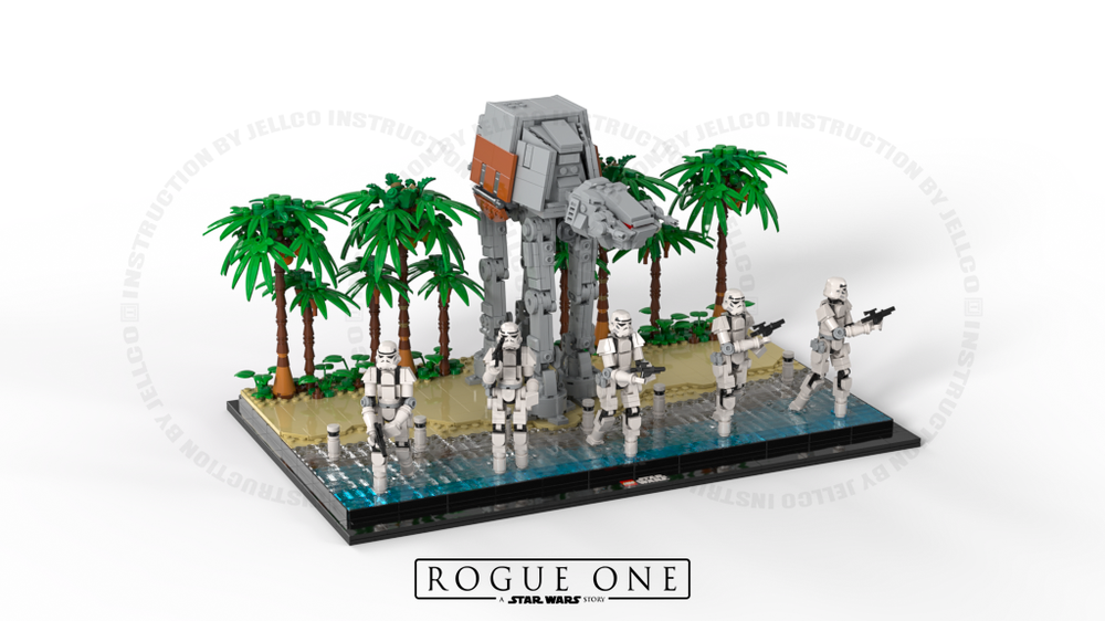 Lego Rogue One Diorama : Battle of Scarif Poster Concept