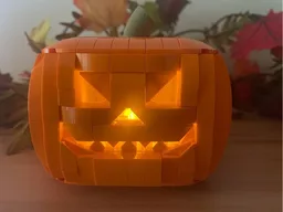 Halloween pumpkins with light