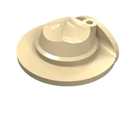Hat Wide Brim Flat / Tan