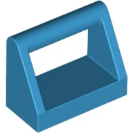 Tile Special 1 x 2 with Handle / Dark Azure