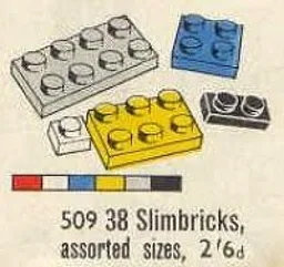 38 Slimbricks Assorted Sizes