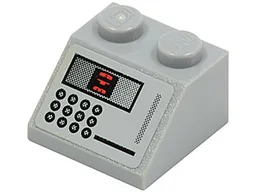 Slope 45 2 x 2 with 'ATM' and Buttons Pattern (Sticker) - Set 5982