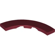 Tile 4 x 4 Curved, Macaroni / Dark Red