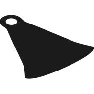 Lego Neckwear Cape, One Top Hole Long / Black