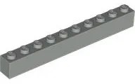 Brick 1 x 10 / Light Gray