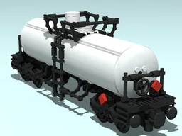 Tank Car - General Service - 6 wide - White