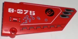 Technic, Panel Fairing #18 Large Smooth, Side B with Neptune Carrier Pattern (Sticker) - Set 8075