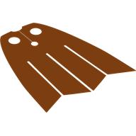 Lego Neckwear Cape, Long, 4 Points / Reddish Orange