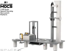 1:320 Scale SpaceX Starship Sealaunch Platform