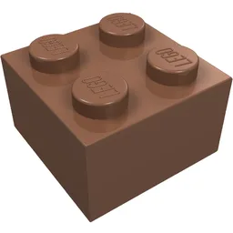 Brick 2 x 2 / Light Brown