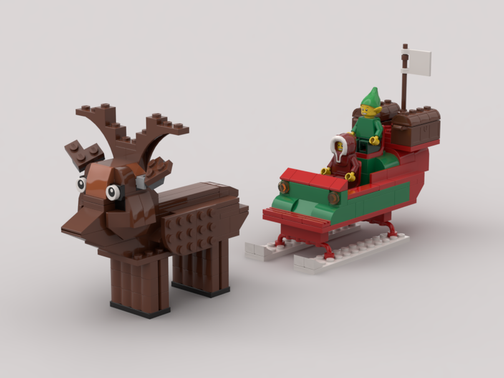 Lego Santa and Rudolph