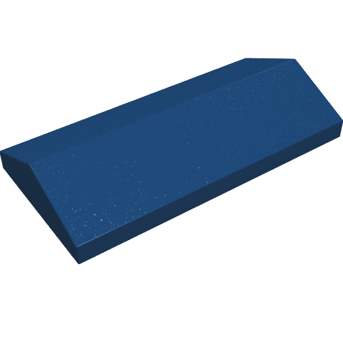 Lego Brick Sloped 33° 2 x 4 Double / Dark Blue