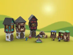 Mini Medieval Street and Market
