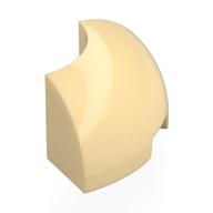 Lego Brick Round Corner 2 x 2 x 1 / Tan