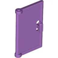 Door 1 x 2 x 3 with Vertical Handle, Round Handle Holes on Back / Medium Lavender
