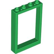 Lego Window 1 x 4 x 5 with Hollow Studs / Green