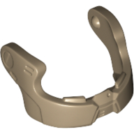Lego Headwear Accessory Visor / Chin Guard (Resistance Trooper) / Dark Tan