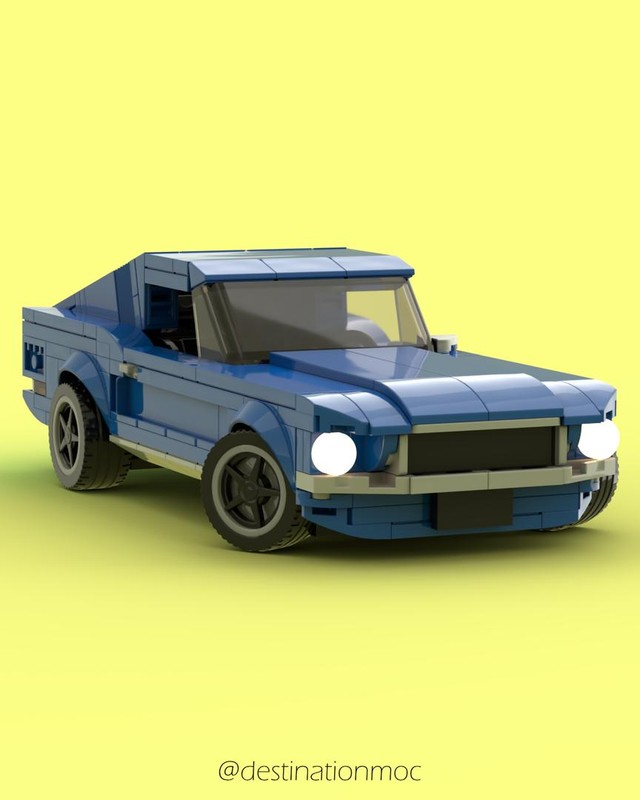 Lego Mustang Fastback Blue