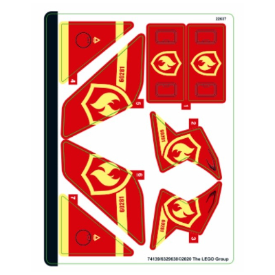 Lego Sticker Sheet for Set 60281-1 / [No Color/Any Color]