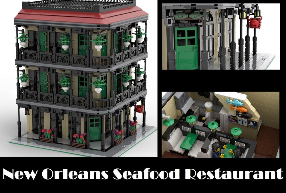 Lego Modular Building - New Orleans Seafood restaurant