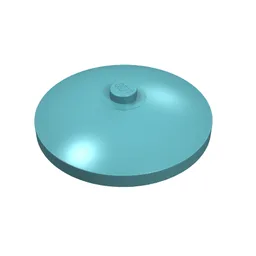 Dish 4 x 4 Inverted [Radar] / Light Turquoise