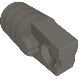 Hinge Cylinder 1 x 2 Locking with 1 Finger and Axle Hole On Ends [No Side Slots] / Dark Bluish Gray