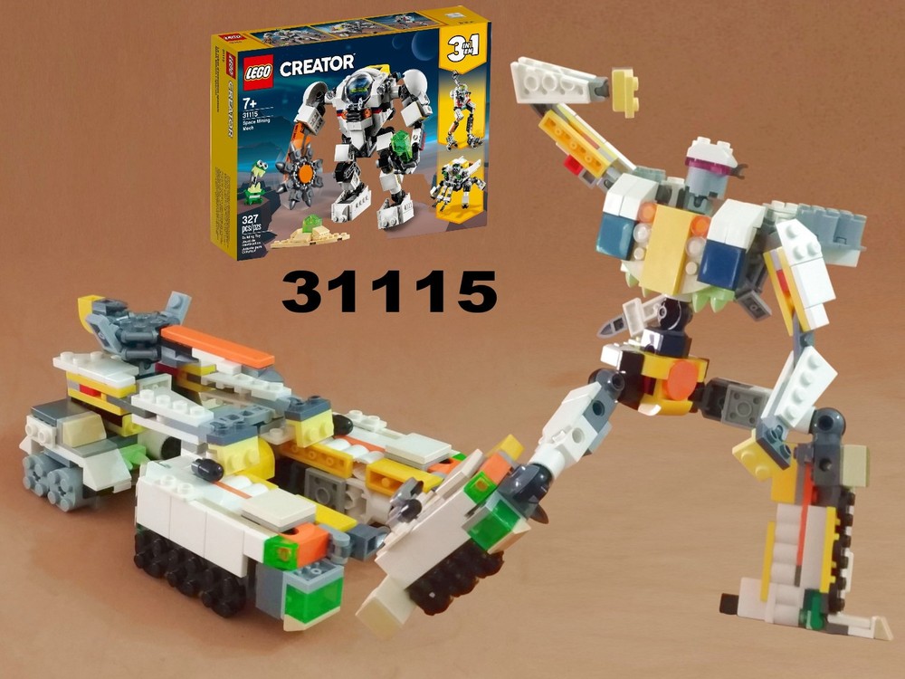 Lego Transformer Tank from LEGO Creator 31115: Space Mining Mech