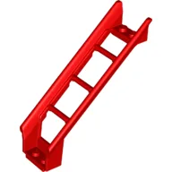 Vehicle Track, Roller Coaster Steep Ramp, 6 Bricks Elevation / Red