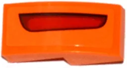 Slope, Curved 2 x 1 x 2/3 with Red Taillight Pattern Model Right Side (Sticker) - Set 75912