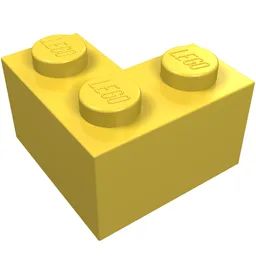 Brick 2 x 2 Corner / Yellow