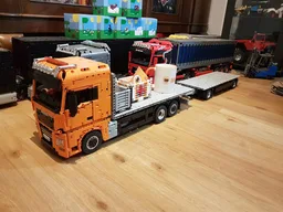 1:17 RC Flatbed Truck with Trailer