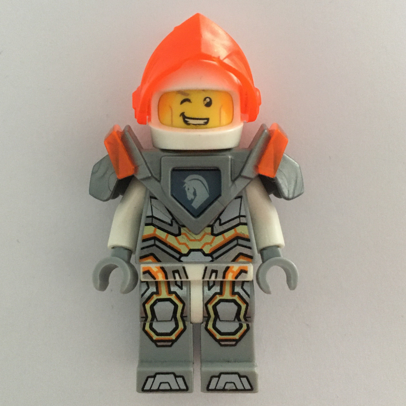 Lego Lance Richmond with Trans-Neon Orange Visor and Shoulder Armor