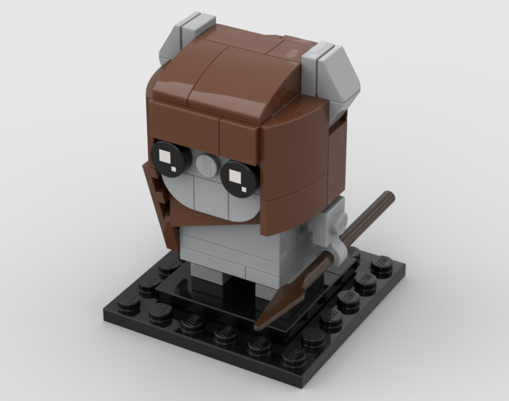 Lego Brick heads Ewok (Chief Chirpa)