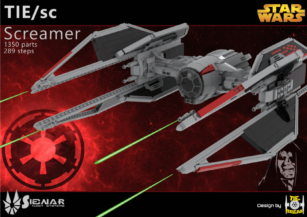 Lego TIE MKII Screamer Interceptor (TIE/sc)