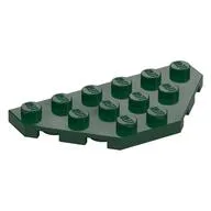 Wedge Plate 3 x 6 Cut Corners / Dark Green