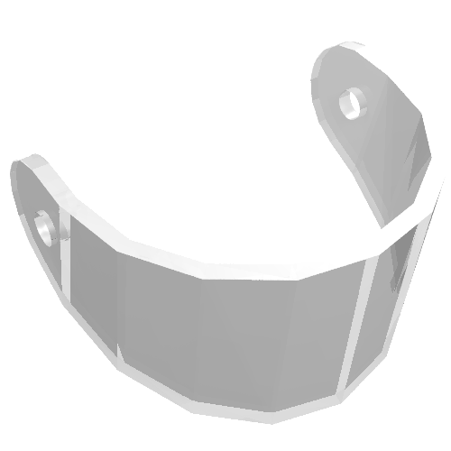 Lego Technic Figure Helmet Visor / Trans-Clear