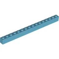 Brick 1 x 16 / Medium Azure