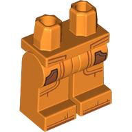 Lego Hips and Orange Legs with Dark Orange Pockets, Lines print