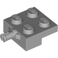 Lego Plate Special 2 x 2 with Wheel Holder / Light Bluish Gray